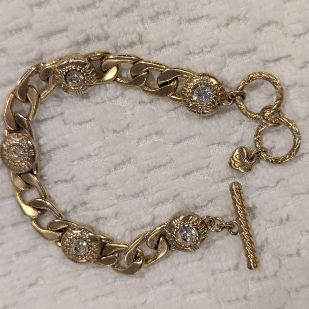 Brighton Gold Bracelet with Crystal Details